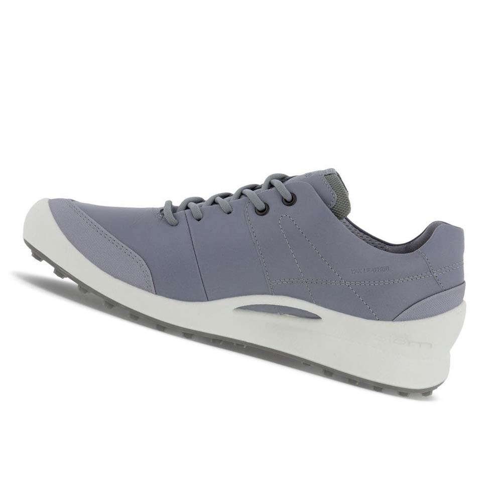 Women's Ecco Biom Hybrid Golf Shoes Silver | USA 126JPQ